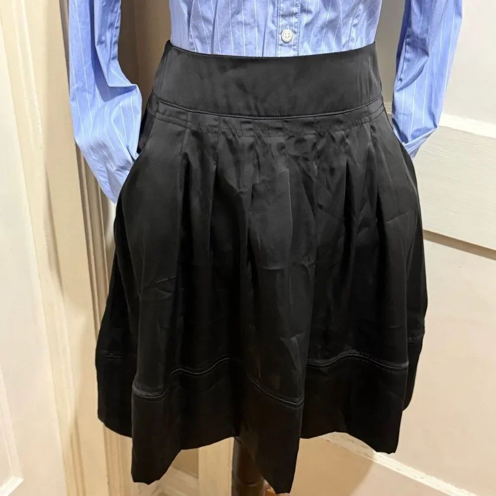 Apostrophe Black A-Line Skirt